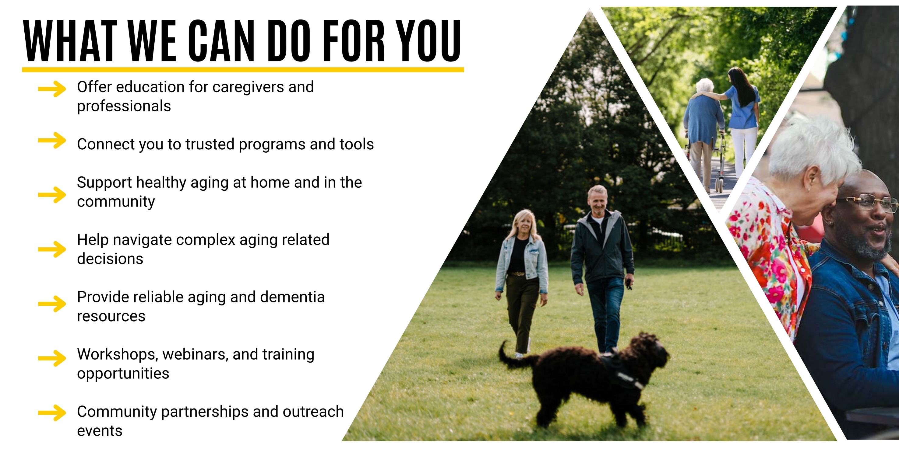 What we do website banner
